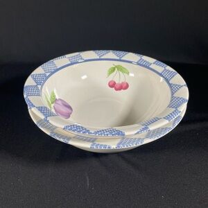 Pfaltzgraff Hopscotch Deep Serving Dish 9.25" X 3".  Set of 2.